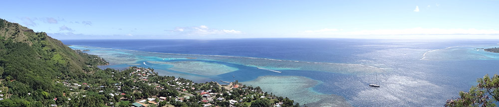 View of the north side of Moorea