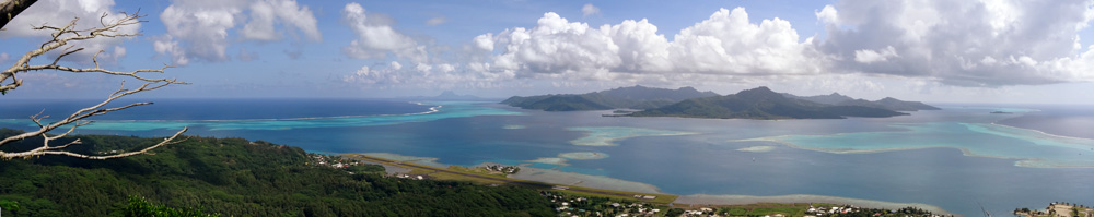 View of the north side of Moorea